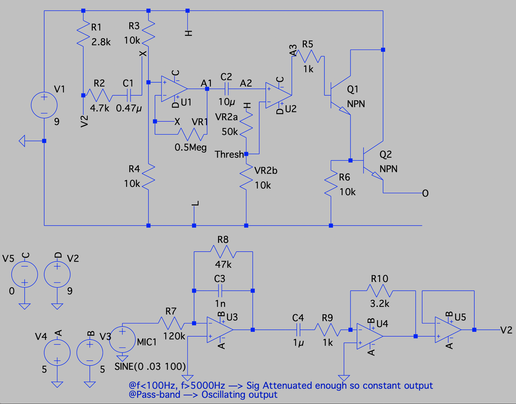 Sound Detector Schematic